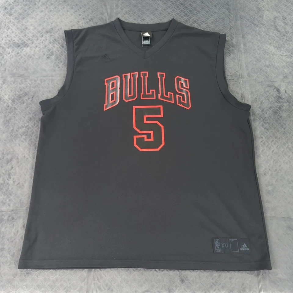 Chicago Bulls Jersey Carlos Boozer Adidas Black Y2K Sleeveless Men 2XL - Image 1 of 4