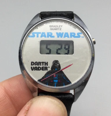 Vintage Star Wars Darth Vader Watch Bradley 1970s Digital 27mm New Battery - Image 1 of 4