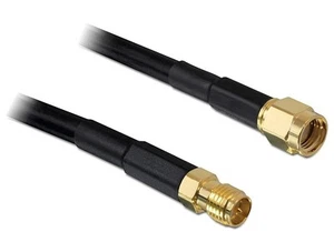 3x Antennenverlängerungskabel, RP-SMA Stecker an RP-SMA Buchse, 2 m, Delock® [88 - Bild 1 von 1