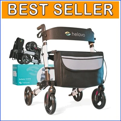 Andador Plegable Compacto con Neumáticos Todo Terreno - Soporte Cómodo para Personas Mayores Foto 1 de 4