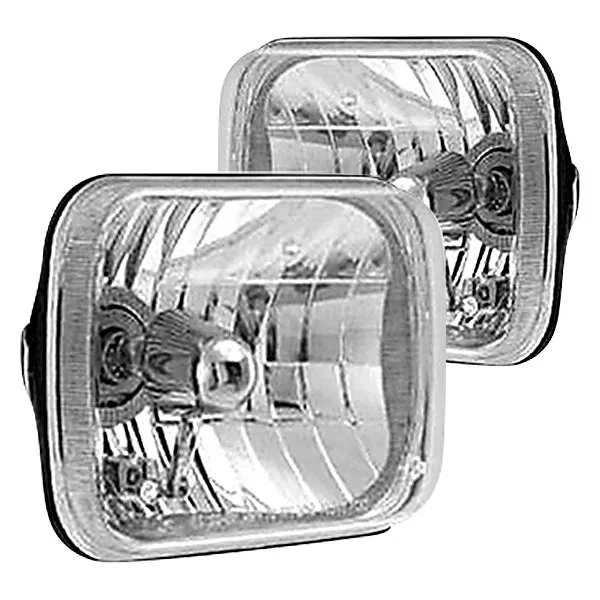 For Ford F-250 1978 Rampage 7x6" Rectangular Chrome Euro Headlights - Image 1 of 1