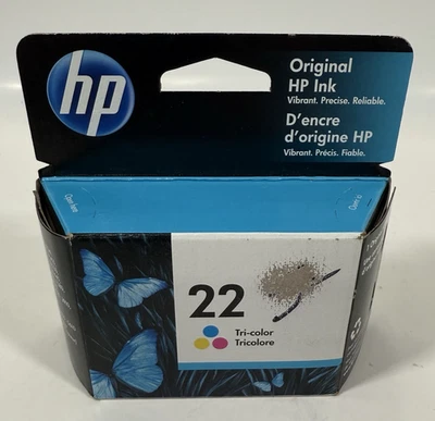 Cartucho de tinta tricolor original HP 22 C9352AN - sellado caducidad 09/2023 Foto 1 de 4