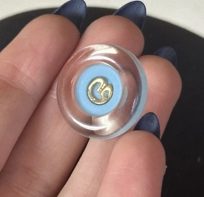 St John Light Baby Blue Logo Replacement Button - Image 1 of 4