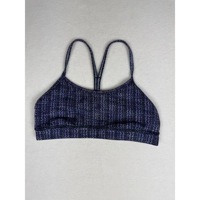 Lululemon Free to Be Bra Purple Zigzag Racerback Sports Bra Size 6 - Image 1 of 4