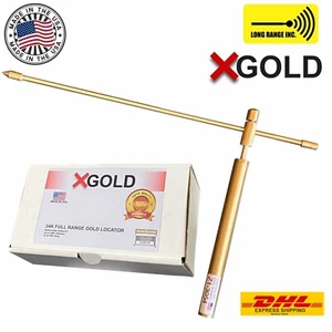 X Gold Largo Alcance Metal Oro Detector Localizador 330 ft Buscador Raestesia Zahorí EE. UU. - Imagen 1 de 4