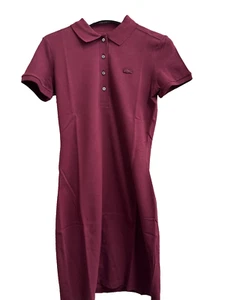 Lacoste Shirt Dress Slim Fit Ladies Size 34 UK 6 REF L29+ - Picture 1 of 5