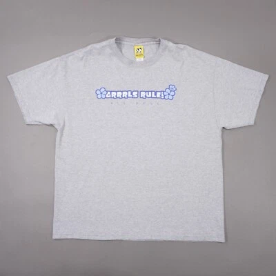 Camiseta De Colección Big Dogs Niñas Rule Mujer XL Gris Mezcla Algodón Manga Corta Foto 1 de 4