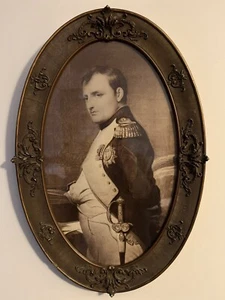 Retrato Vintage Napoleón Bonaparte Acero Grabado 24" x 16" Emperador de Francia - Imagen 1 de 13