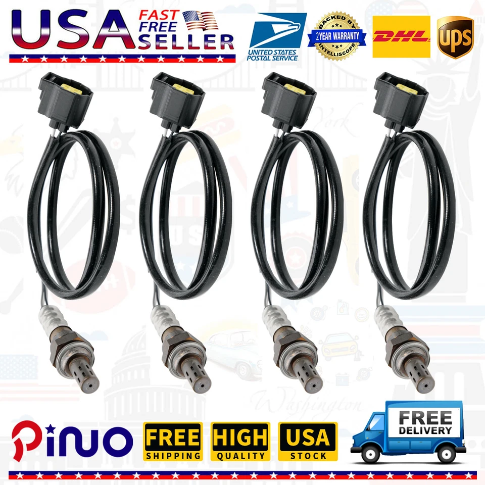 4PCS Oxygen O2 Sensor Upstream& Downstream For Jeep Liberty Chrysler Sebring 300 - Imagen 1 de 4