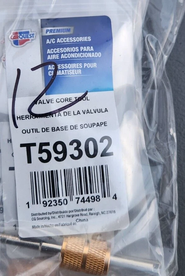 Carquest Premium A/C Valve Core Remover and Installer T59302, QTY 1 - Image 1 of 1