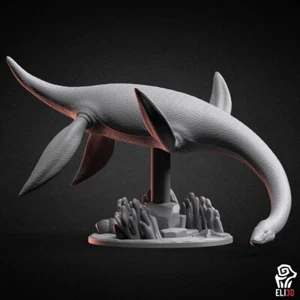 Plesiosaurus, 3D gedruckte Dinosaurier Rollenspiel Miniatur Maßstab 1/15. - Bild 1 von 7