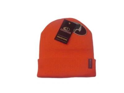 Knit Cuffed Hunting Cap Blaze Orange Mossy Oak® Adult Unisex New with Tags! - Image 1 of 3