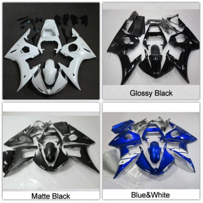 For Yamaha YZF R6 2003-2004 / R6S 2006-2009 Unpainted / Black / Blue Fairing Kit - Image 1 of 4