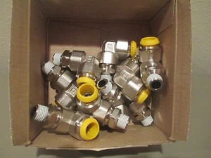 10 - Parker, Prestolok C63PB12 - 1/4" Messing verstellbare männliche Ellenbogen - Bild 1 von 3