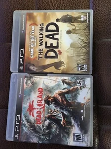 LOT OF 2: The Walking Dead Telltale Ser. + DEAD ISLAND [NO MANUAL/ BAD CASE PS3] - Picture 1 of 3