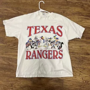 Vintage Texas Rangers T-shirt White Color Shirt AN44858 - Picture 1 of 2