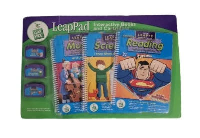 LeapPad Leap 2 Interactive Books and Cartridge Music, Science, Reading 3-Pack - Image 1 of 4