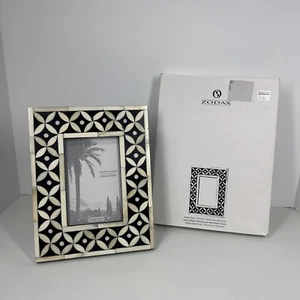 Syriana Bone Inlay Photo Frame By Zodax 4X6 Tuscan Hills Photo Frame New - Picture 1 of 9