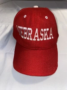 University of Nebraska Cornhuskers Adjustable Hat Cap GO BIG RED Big Ten 10 - Picture 1 of 7