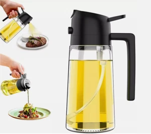 Oil Dispenser Bottle for Kitchen,2 in 1 Oil Dispenser and Oil Sprayer,450Ml Oliv - Picture 1 of 6