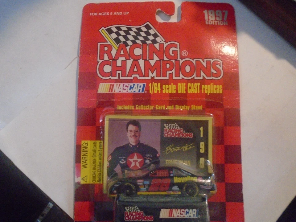 Racing Champions, 28 Ernie Irvan Havoline Ford Collezionisti Scheda/Stand 1997 - Immagine 1 di 2
