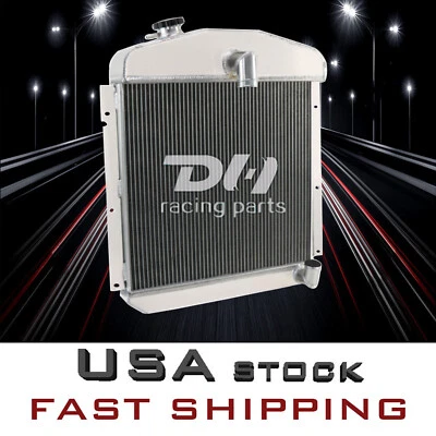 3 行 Alu 散热器 适用于 1947 - 1949 年普利茅斯豪华克莱斯勒纽约客轿车轿跑车 — 第 1/4 张图片