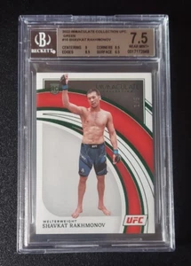 2023 Panini Immaculate Shavkat Rakhmonov 1/5 #10 UFC green ROOKIE RC 23 BGS 7.5 - Picture 1 of 7