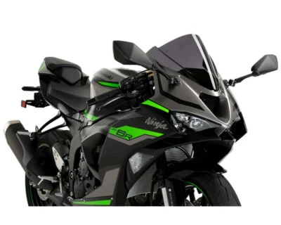 Puig pára-brisa Z-Racing fumaça escura Kawasaki ZX6R Ninja 2024+ 21831F - Imagem 1 de 3