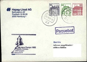 Correo barco NUEVA EUROPA 1982 Paquebot sello Mar Báltico Noruega crucero - Imagen 1 de 1