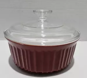 CORNINGWARE COLORS CABERNET PIATTO CASSERUOLA ROTONDO 1,5 QT CON COPERCHIO - Foto 1 di 10