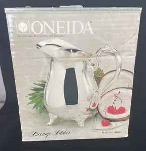 Brocca per bevande vintage Oneida placcata argento - Foto 1 di 10