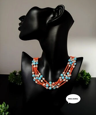  Stillvolle Halskette mehrreihig Modeschmuck  - Bild 1 von 3