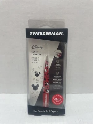 Tweezerman Disney- Red Slant Tweezer with Minnie and Mickey Mouse - Image 1 of 2