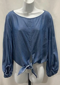 Camicia donna Gabrielle Union New York & Company taglia M con cravatte medie. - Foto 1 di 7
