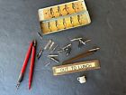 VINTAGE Mars Staedter Pencil Box Lettering Pens Nibs Out to Lunch Sign