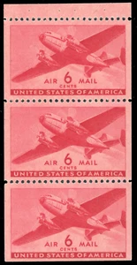 #C25a MNH Booklet Pane, PSE Graded 85, PSE Certificate # 01400401 - Picture 1 of 2