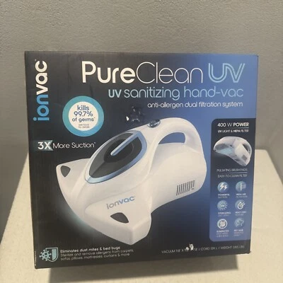 Ionvac UV PureClean Hand-Vac Handheld Vacuum w/UV Sanatizing Light Brand NEW - Image 1 of 4