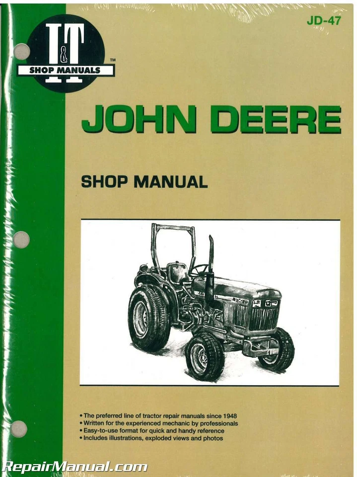 John Deere 850 950 1050 Farm Tractor Workshop Manual : JD-47