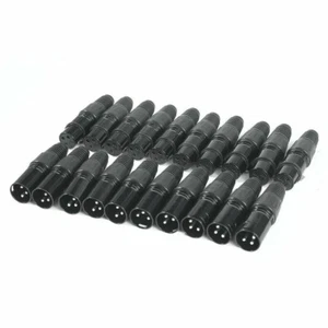 20x XLR DMX 3 Pin Male & Female MIC Snake Plug Audio Microphone Cable Connector - Picture 1 of 9