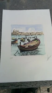 Aquarellstich Franco Verroca - Bild 1 von 6