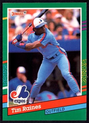 1991 Donruss Tim Raines Montreal Expos #457 - Image 1 of 2
