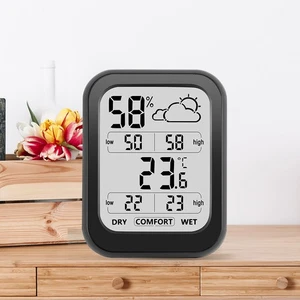 Digital Temperature Humidity Gauge Monitor W/ Weather And Comfort Display J3M6 - Picture 1 of 8