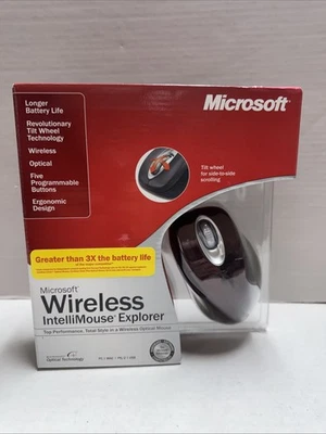 Microsoft Wireless Intellimouse Explorer Crimson M03-00069 *Same Day FREE SHIP* - Image 1 of 4
