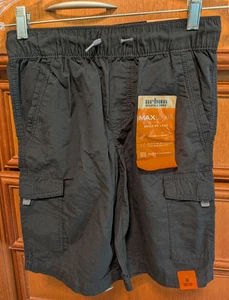 Boys Urban Pipeline Max Wear Black Cargo Shorts M 10 12 Drawstring Elastic Waist - Picture 1 of 5
