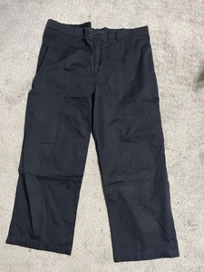 Croft & Barrow Hose Herren 42x30 schwarz Relaxed Fit Flatfront YKK Trousers - Bild 1 von 6