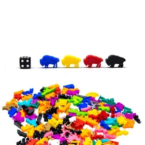 Fichas de animales de búfalo para juegos de mesa - Accesorio de juego de mesa actualización Meeple - Imagen 1 de 102