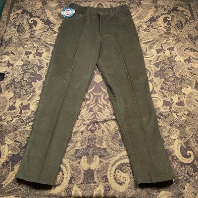 Vtg Dickies Branders Green Corduroys Pants Mens Size 33x32 New Classic Fit - Image 1 of 4