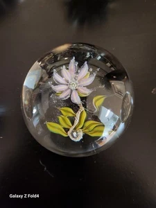 Ted Trower Paperweight Perfect New Flowers - Picture 1 of 2