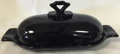 Butterdish - Oval 1 Stick - Anna Patterson - American Made - Mosser Glass USA... - Image 1 of 2