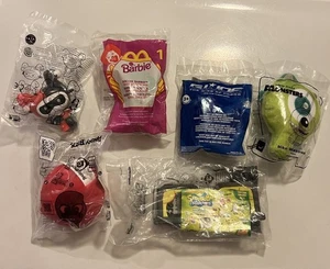 LOTE de figuras Burger King McDonald's Happy Meal juguete Barbie solo Bob Esponja Angry Bird - Imagen 1 de 6